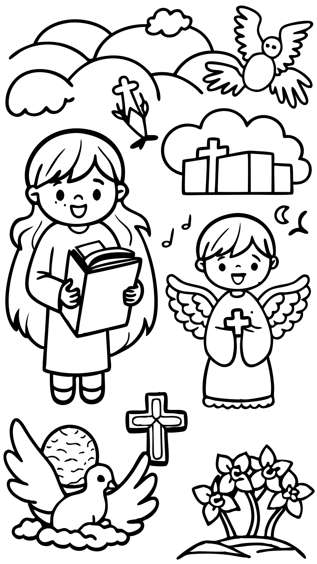 free christian coloring book pages